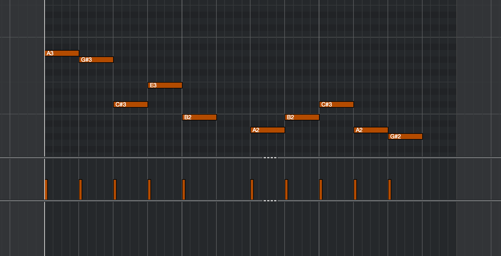 Midi notes without overlap