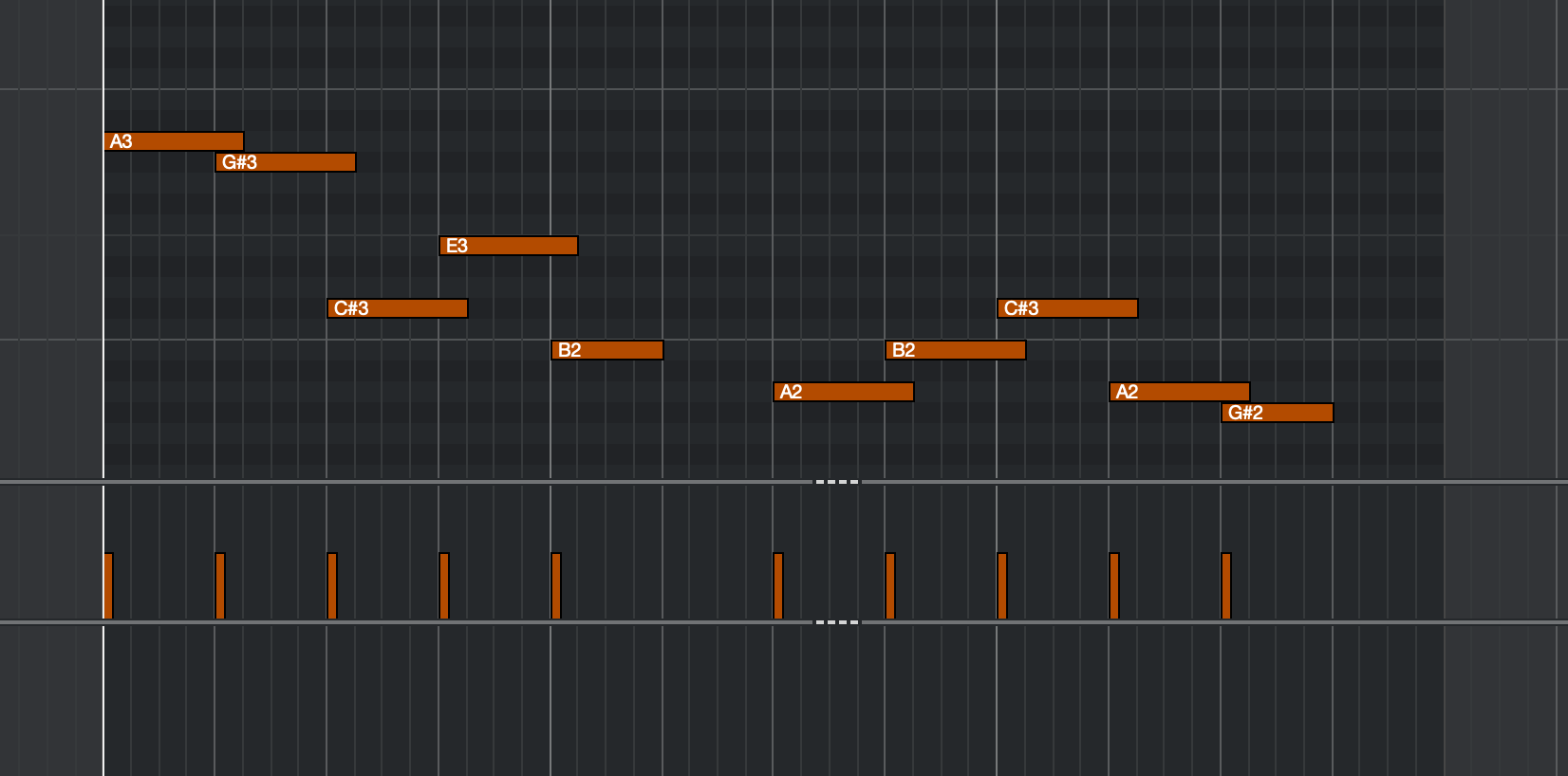 Midi notes without overlap